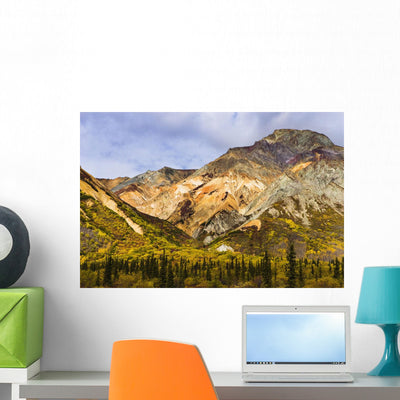 Sheep Mountain along Glenn Wall Mural shown on a wall