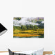 Tern Lake, Fog And Fall Colours, Alaska Wall Mural