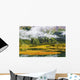 Tern Lake, Fog And Fall Colours, Alaska Wall Mural
