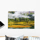 Tern Lake, Fog And Fall Colours, Alaska Wall Mural