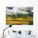 Tern Lake, Fog And Fall Colours, Alaska Wall Mural