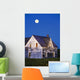Abandoned House And Moon At Dusk, Perce, Gaspesie, Quebec Wall Mural