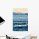 Gannets In Flight And Perce Rock At Sunrise From Barachois Wall Mural
