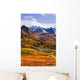 Fall Colours And Alaska Range, Denali National Park, Alaska Wall Mural