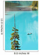 Canoeing On Turquoise Water Of Moraine Lake Wall Mural