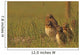 Painterly Effect Of Burrowing Owl Chicks And Adult Wall Mural