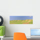 Panoramic Picture Of Patterns In Farmer's Field, Saskatchewan Wall Mural