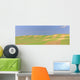 Panoramic Picture Of Patterns In Farmer's Field, Saskatchewan Wall Mural