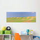 Panoramic Picture Of Patterns In Farmer's Field, Saskatchewan Wall Mural