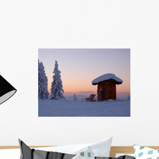 Evening Impression Mountain Wall Decal