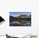Bow Lake And Crowfoot Mountain At Sunrise Wall Mural