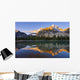 Bow Lake And Crowfoot Mountain At Sunrise Wall Mural