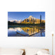 Waterfowl Lakes And Mount Chephren At Sunrise Wall Mural