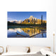 Waterfowl Lakes And Mount Chephren At Sunrise Wall Mural