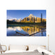 Waterfowl Lakes And Mount Chephren At Sunrise Wall Mural