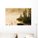 Fog Over Lac Roland At Sunrise Wall Mural