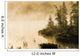 Fog Over Lac Roland At Sunrise Wall Mural
