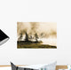 Fog Over Lac Roland At Sunrise Wall Mural