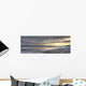 Sunset Over The Ice Of Teslin Lake, Yukon Wall Mural
