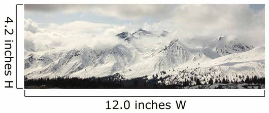 Panoramic View Of Snow-Covered St Elias Mountains Wall Mural