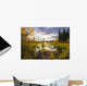 Yukon River And Fall Colours At Sunset, Yukon Wall Mural