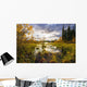 Yukon River And Fall Colours At Sunset, Yukon Wall Mural