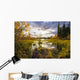 Yukon River And Fall Colours At Sunset, Yukon Wall Mural
