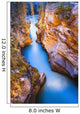 Athabasca Falls At Dusk, Jasper National Park, Alberta Wall Mural
