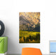 Pyramid Mountain And Fall Colours, Jasper National Park, Alberta Wall Mural