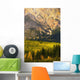 Pyramid Mountain And Fall Colours, Jasper National Park, Alberta Wall Mural