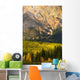 Pyramid Mountain And Fall Colours, Jasper National Park, Alberta Wall Mural