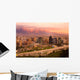 Panoramic view of Santiago, Chile, South America Wall Mural