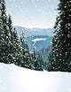 winter snow scene - illustration Wall Mural