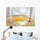 Hands with rolling pin and cookie dough Wall Mural