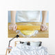 Hands with rolling pin and cookie dough Wall Mural