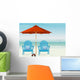 Adirondack Chairs at Beach Wall Mural