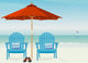 Adirondack Chairs at Beach Wall Mural