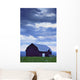 Barn And Clouds, Pohenegamook Wall Mural