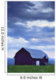 Barn And Clouds, Pohenegamook Wall Mural