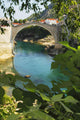 Stari Most Or Old Town Bridge Over The River Neretva Wall Mural