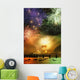 Artist's Choice: Fireworks Over Montmorency Falls, Quebec Wall Mural