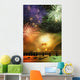 Artist's Choice: Fireworks Over Montmorency Falls, Quebec Wall Mural