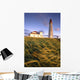 Lighthouse At Sunset, Bas-Saint-Laurent Region, Pointe-Au-Pere, Quebec Wall Mural