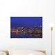 Aerial View Of San Diego Skyline With Harbor Island Boats Wall Mural