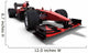Red Black Racecar Wall Decal