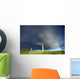 Storm Clouds And Rainbow, Southern Alberta, Canada Wall Mural