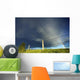 Storm Clouds And Rainbow, Southern Alberta, Canada Wall Mural