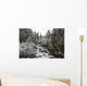 Snowy Foliage Along Stream In Autumn, Banff, Alberta, Canada Wall Mural