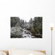 Snowy Foliage Along Stream In Autumn, Banff, Alberta, Canada Wall Mural