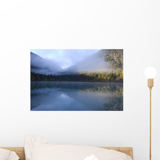 Kinney Lake In Autumn, Mount Robson Provincial Park, BC, Canada Wall Mural